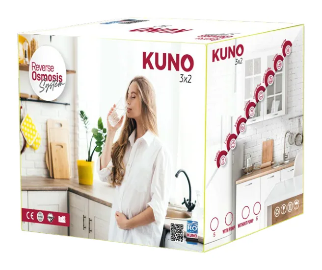 KUNO Pyramid Lux 5A Şeffaf Su Arıtma Cihazı (3.2 Galon) kolisi